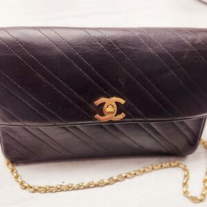 Vintage Chanel BrownLambskin Bijoux Chain Flap Bag